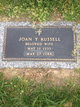  Joan Yvonne <I>Williams</I> Russell