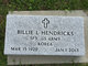 Bill Loyd “Billie” Hendricks Photo