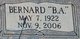 Bernard Allen “B.A.” Leonard Photo