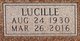  Lucille <I>Williamson</I> Bickel
