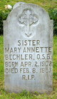 Sr Mary Annette Bechler