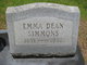  Emma Dean <I>Easley</I> Simmons