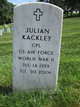 Cpl Julian Grant Kackley