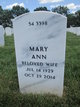  Mary Ann <I>Matuskey</I> Lynn