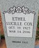 Ethel Lucille Cox Watts Photo