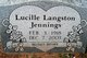  Etta Lucille <I>Langston</I> Jennings