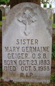 Sr Mary Germaine Geiger