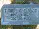  Timothy Carpenter “Timmie” Gibson