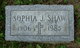 Sophia J Shaw - Obituary