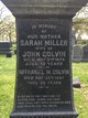  Sarah <I>Miller</I> Colvin