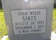  John Wiley Sikes