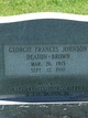  Georgie Frances <I>Johnson</I> Deaton-Brown