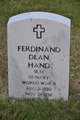  Ferdinand Dean “Ferd” Hand