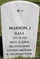 Marion Johnson Ball Photo