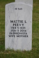  Madelyn Lee “Mattie” <I>Anthony</I> Peevy