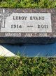  LeRoy Franklin “Roy” Evans