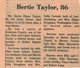  Bertie Elmer Taylor