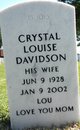 Crystal Louise “Lou” Koch Davidson Photo