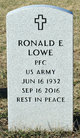 Ronald E. “Ronnie” Lowe Photo