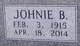  Johnie Benjamin Jones