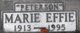  Marie Effie <I>Peterson</I> Churchill