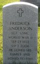 Sgt Fredrick “Fred” Anderson Photo