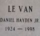  Daniel Hayden Le Van Jr.