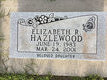  Elizabeth R Hazlewood