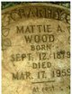  Martha Ann “Mattie” <I>Wood</I> Charity