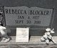  Rebecca L. <I>Blocker</I> Foulk