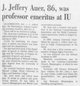 Dr John Jeffery “Jeff” Auer II