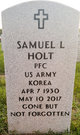 PFC Samuel Lee Holt Photo