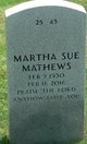Martha Sue Strickland Mathews Photo