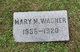  Mary Magdalena “Mammy” <I>Gilbert</I> Wagner