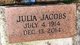  Julia <I>Ashwood</I> Jacobs