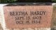  Bertha Hardy
