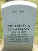 Mildred A Chapman Photo