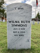 Wilma Ruth “Billie” Findlay Simmons Photo