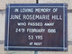  June Rosemarie Hill