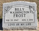 Billy Washington Frost Photo
