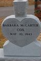  Barbara <I>McCarter</I> Cox