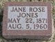  Jane Rose “Jennie” Jones
