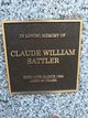  Claude William Sattler