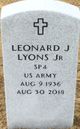 Leonard J. Lyons Jr. Photo