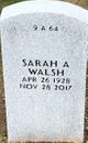 Sarah A. “Nancy” Wrinkle Walsh Photo