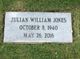 Julian William “Buddy” Jones Photo