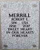 SPC Robert Eugene Merrill