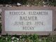Rebecca Elizabeth “Becky” Balmer Photo