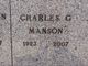 Charles G “Chuck” Manson Photo