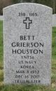 Betty Jane “Bett” Grierson Houston Photo